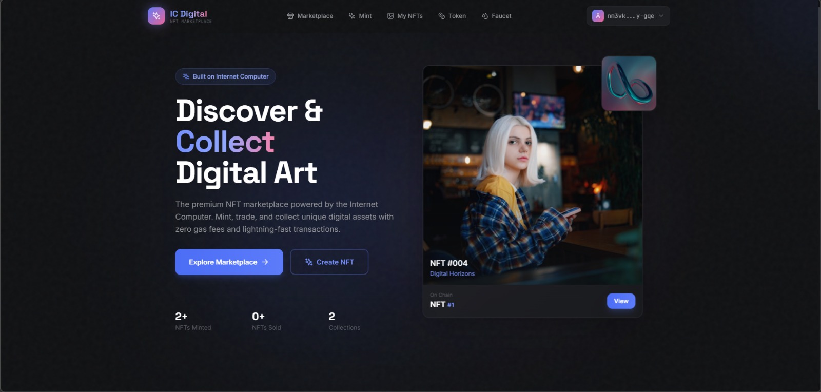 IC Digital NFT Marketplace
